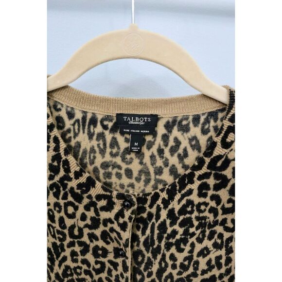 Talbots Leopard Print Cardigan M - Picture 4 of 4